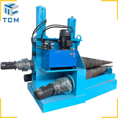 Steel metal cone plate bending machine conical heads hydraulic roller
